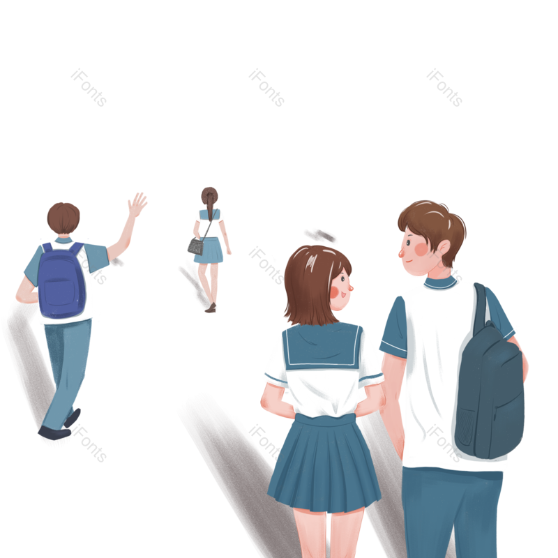 卡通图片,毕业季元素,学习PNG,校园免抠素材